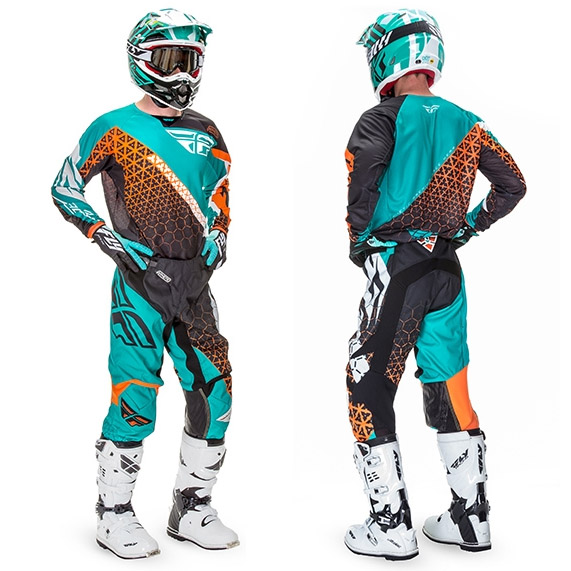 2016 FLY RACING KINETIC GEAR COMBO TEAL - Pro Style MX