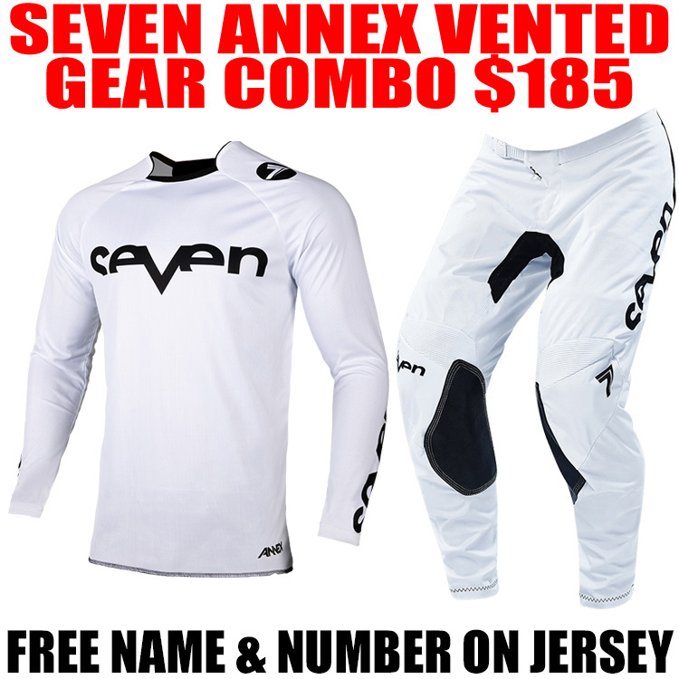 SEVEN ANNEX VENTED GEAR COMBO WHITE - Pro Style MX