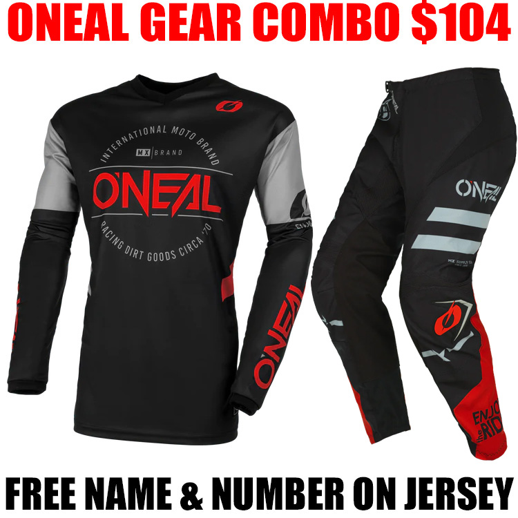 O'NEAL Element Threat Jersey Red/Black – ONEAL USA