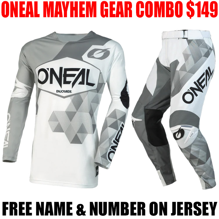 O'Neal MX Jersey Mayhem Covert V.23 White